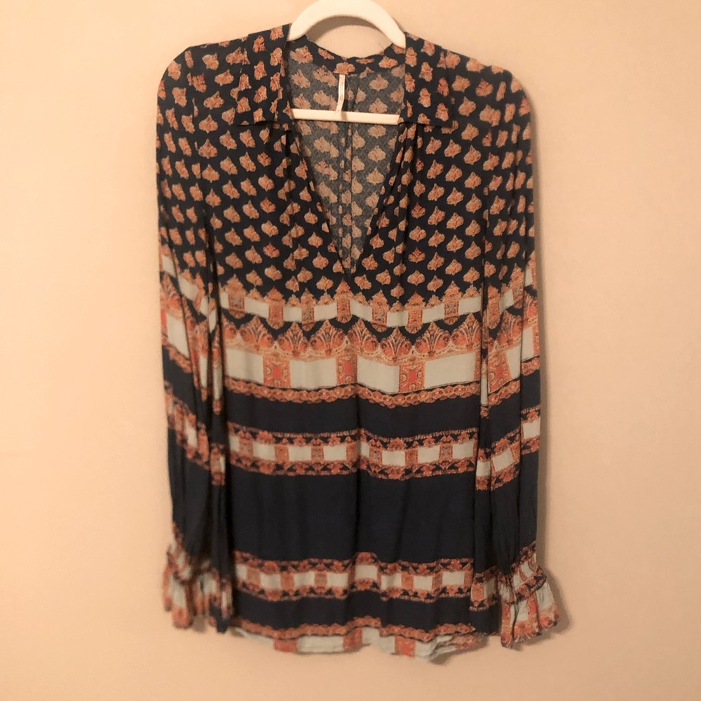 FREE PEOPLE Lightweight Oversized Tunic Top Sz Small